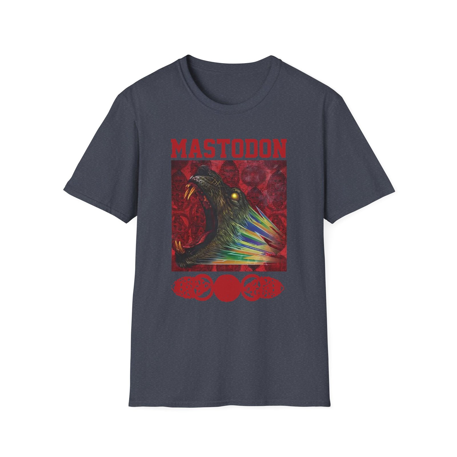 Mastodon Rainbow Lion Unisex Softstyle T-Shirt