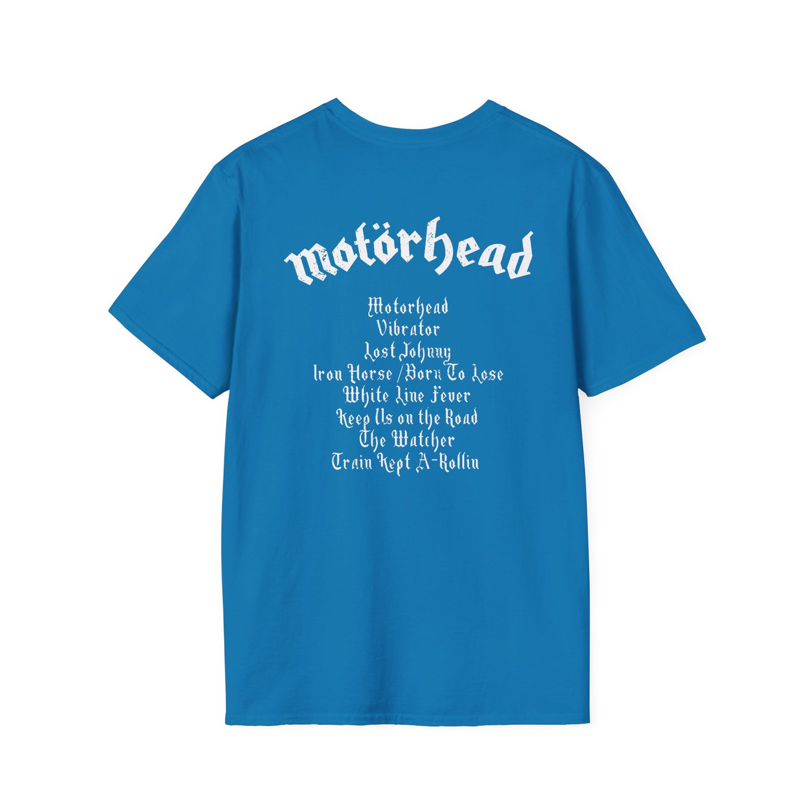 Motorhead Motörhead Tracklist Unisex Softstyle T-Shirt