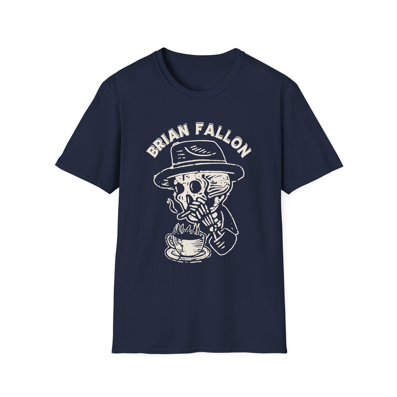 Brian Fallon Smoking Skeleton Unisex Softstyle T-Shirt