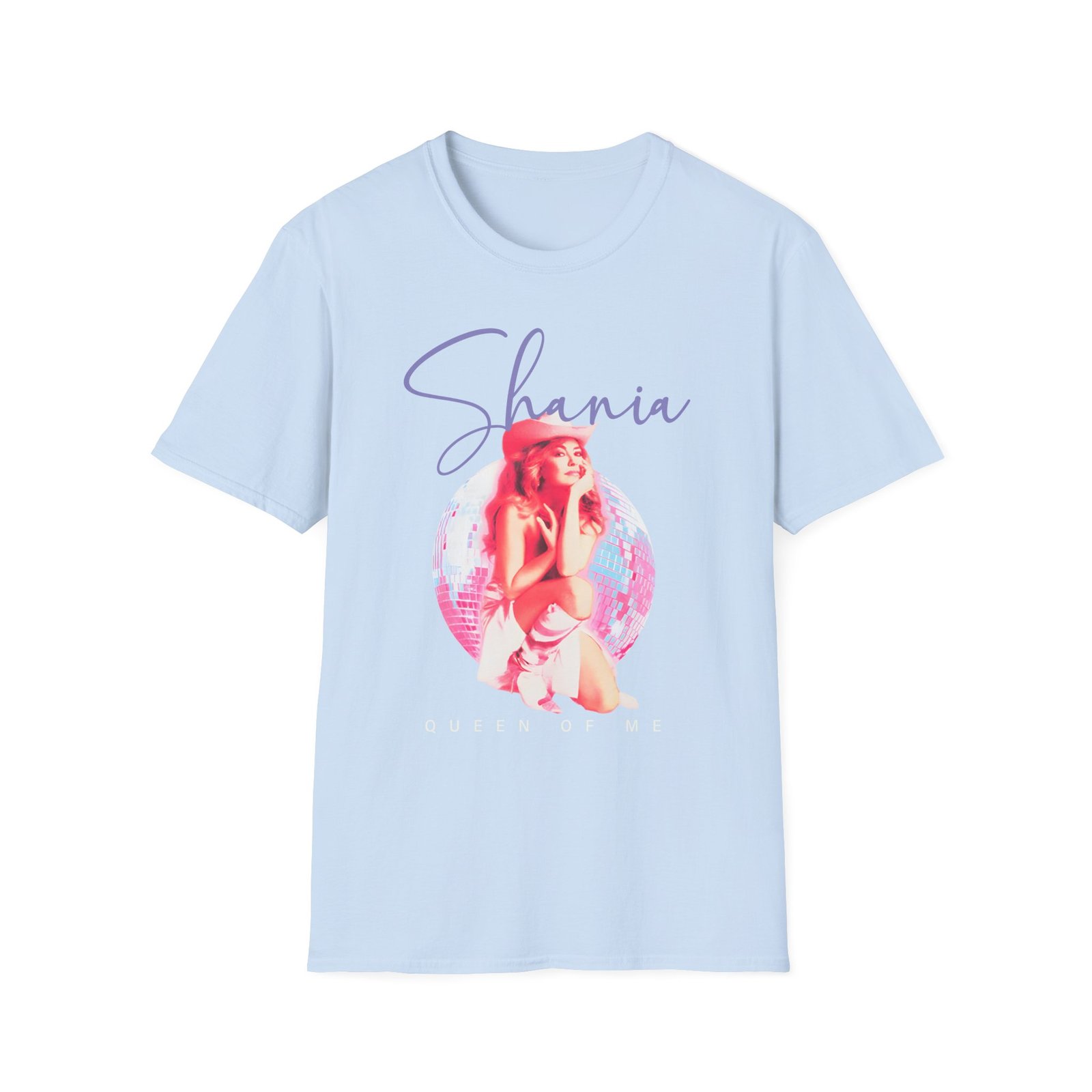 S T Disco Ball Queen of Me Unisex Softstyle T-Shirt