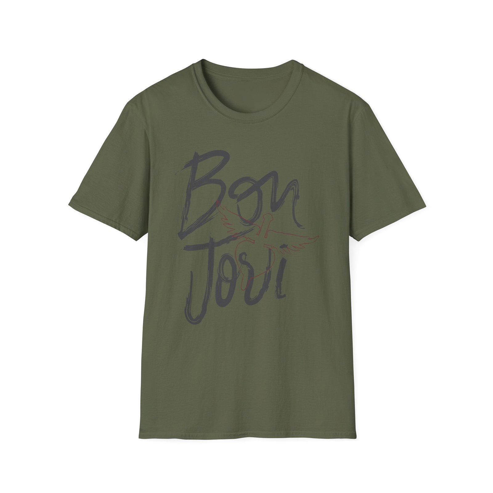 Bon Jovi Brush Strokes Unisex Softstyle T-Shirt