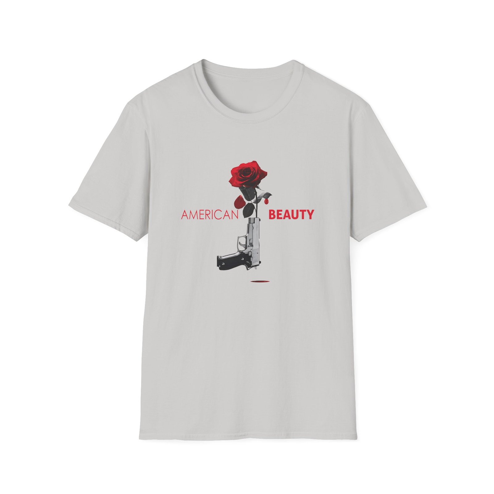 Annette Bening American Beauty Gun and Rose Unisex Softstyle T-Shirt