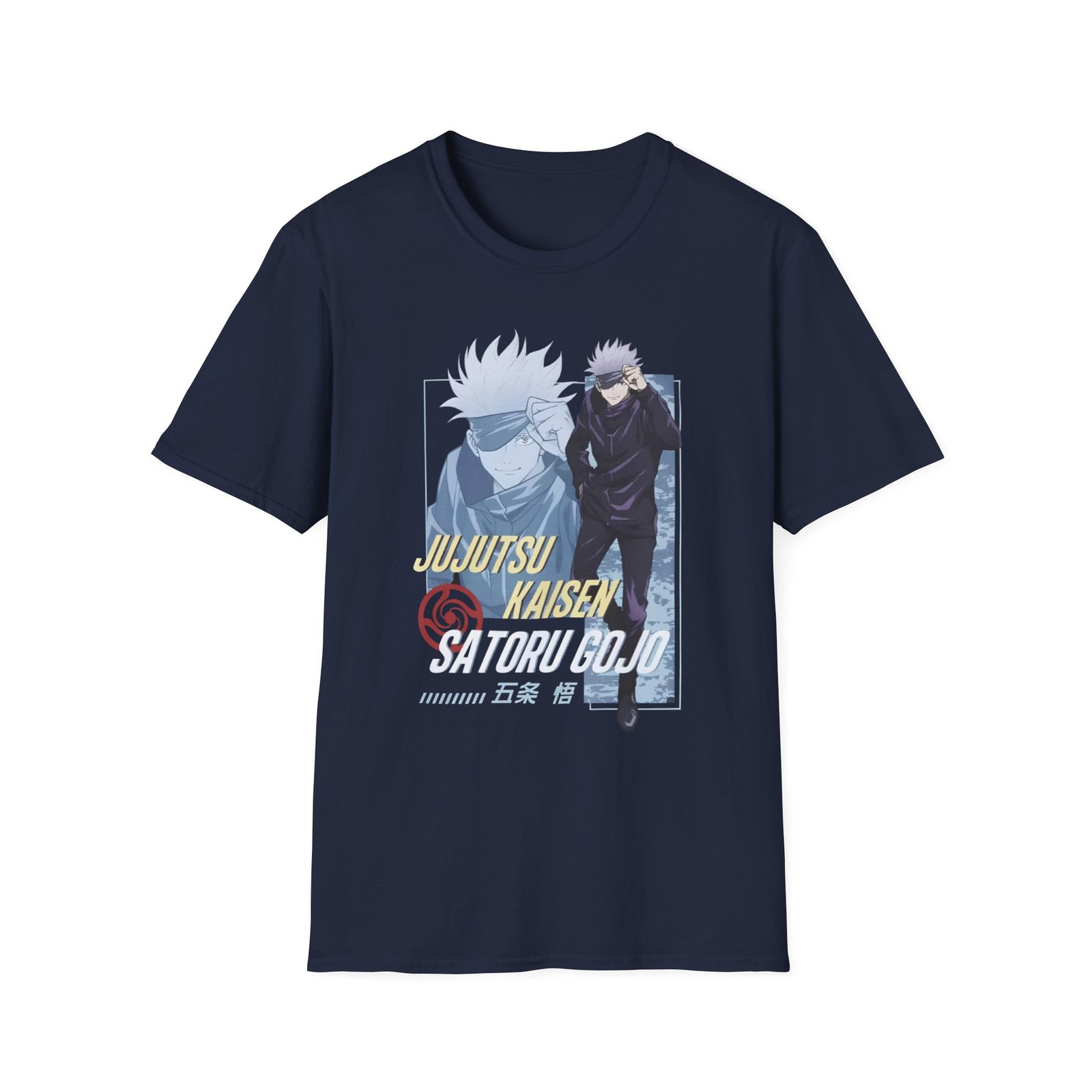 Jujutsu Kaisen Gojo Tonal Portrait Unisex Softstyle T-Shirt