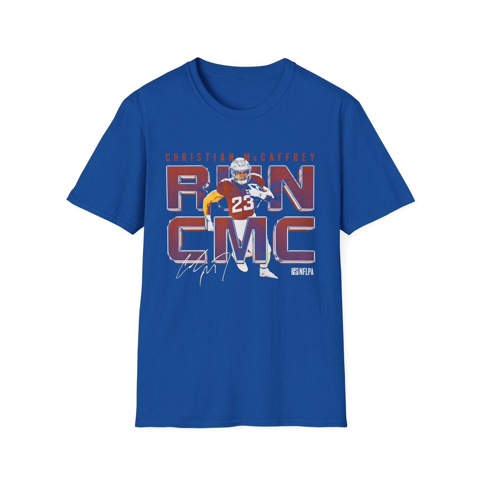Christian Mccaffrey Run CMC Metal Unisex Softstyle T-Shirt