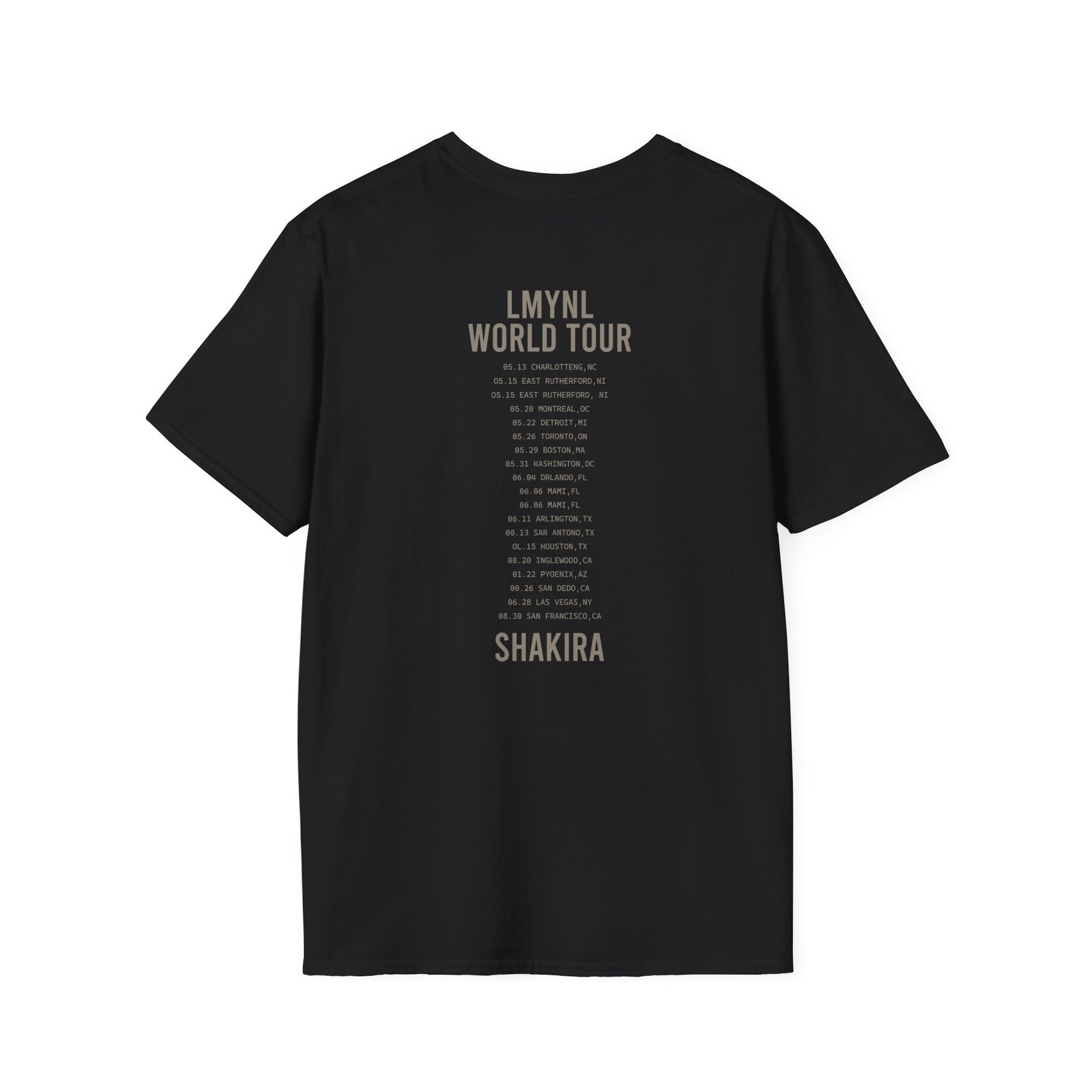 Shakira Dollar Bill Unisex Softstyle T-Shirt