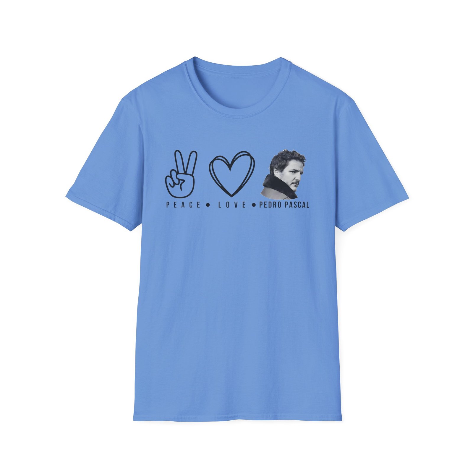 Peace Love Pedro Pascal Unisex Softstyle T-Shirt
