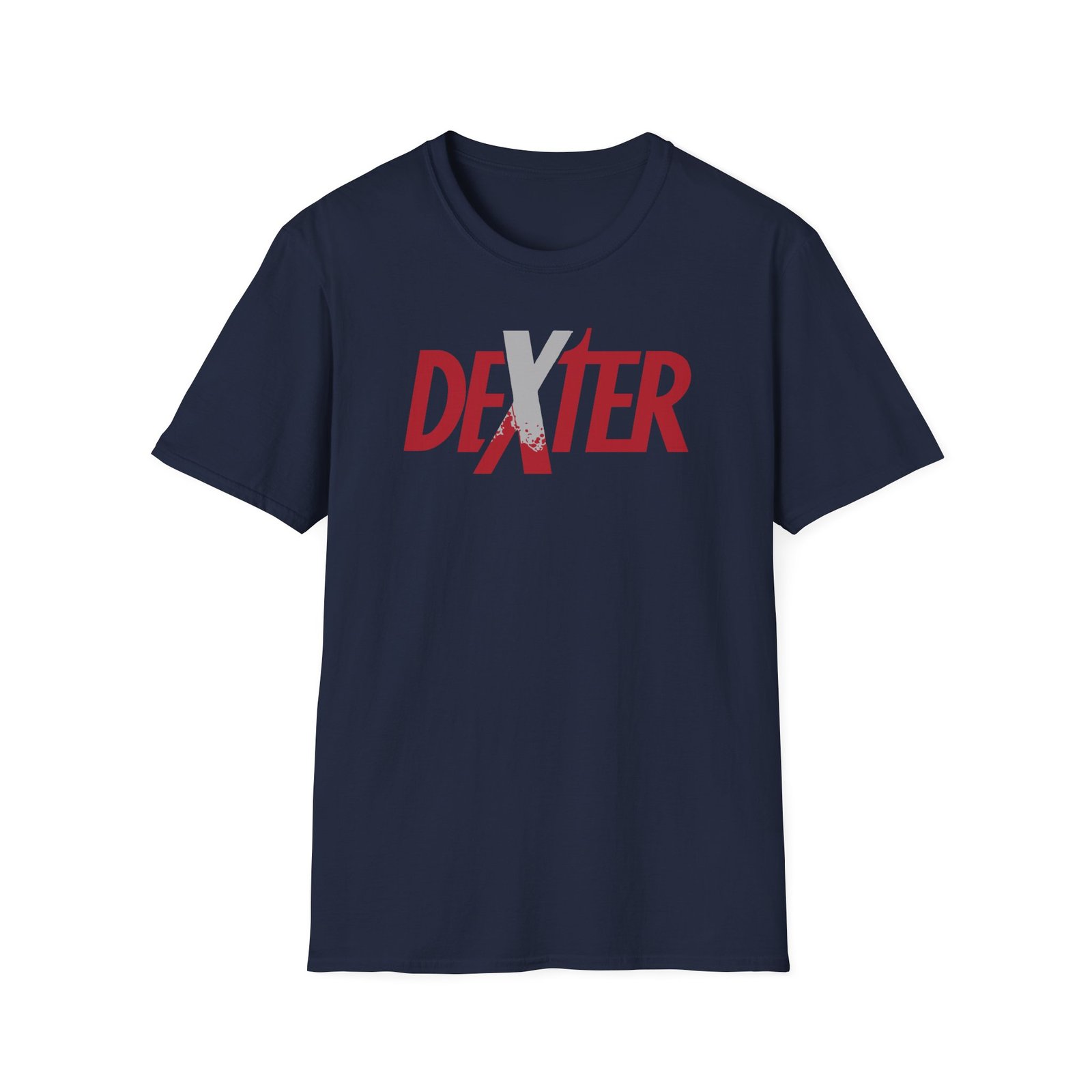 Dexter Spatter Logo Unisex Softstyle T-Shirt