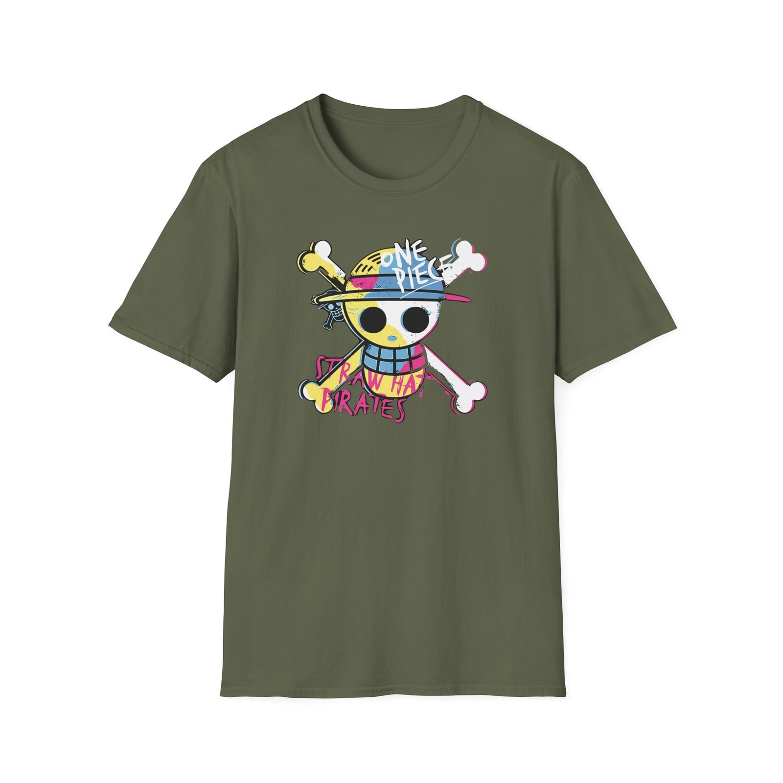 One Piece Straw Hat Pirates Unisex Softstyle T-Shirt