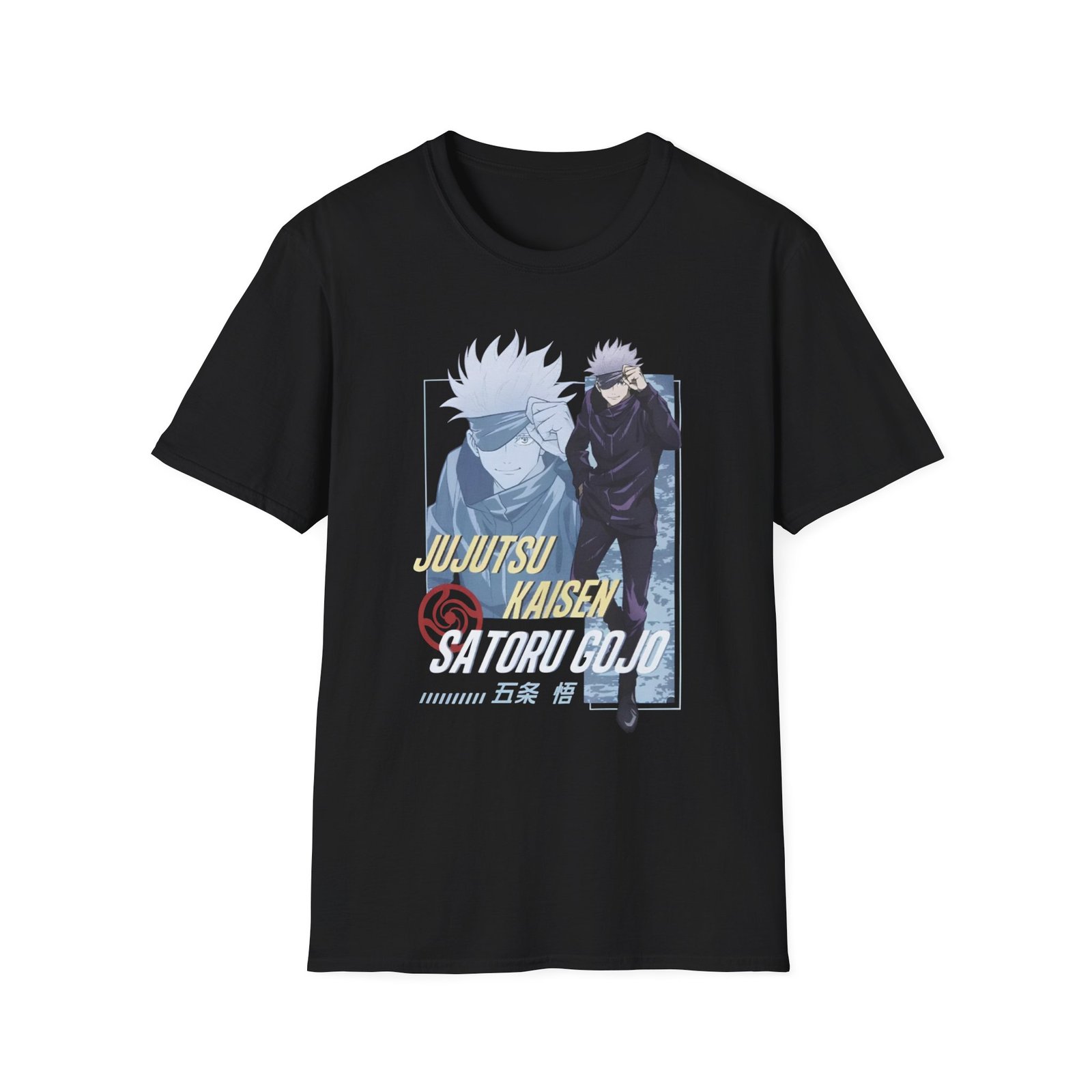 Jujutsu Kaisen Gojo Tonal Portrait Unisex Softstyle T-Shirt