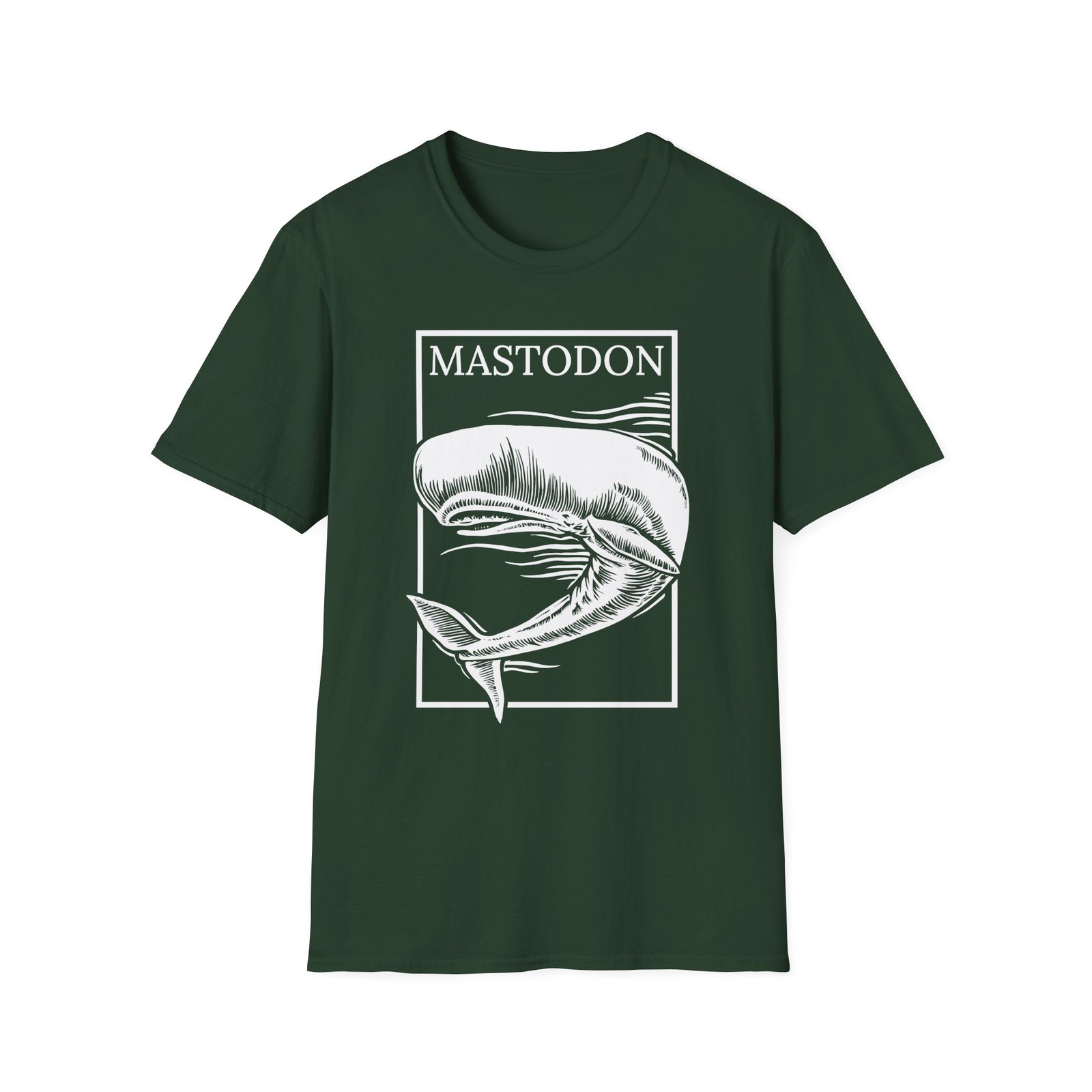 Mastodon White Whale Unisex Softstyle T-Shirt