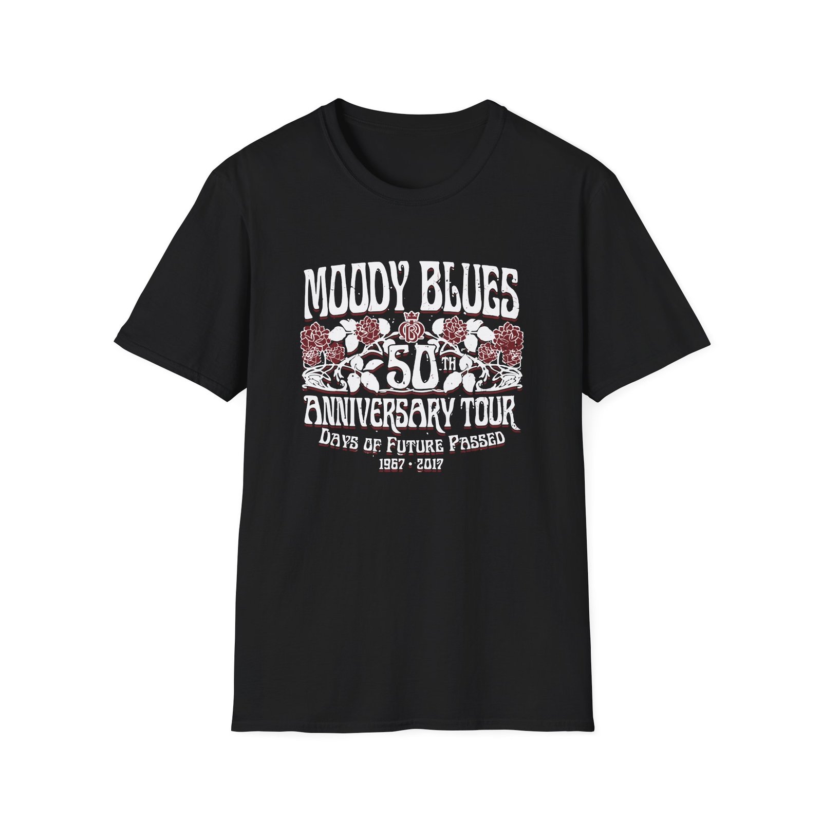 The Moody Blues 50th Anniversary Roses Unisex Softstyle T-Shirt
