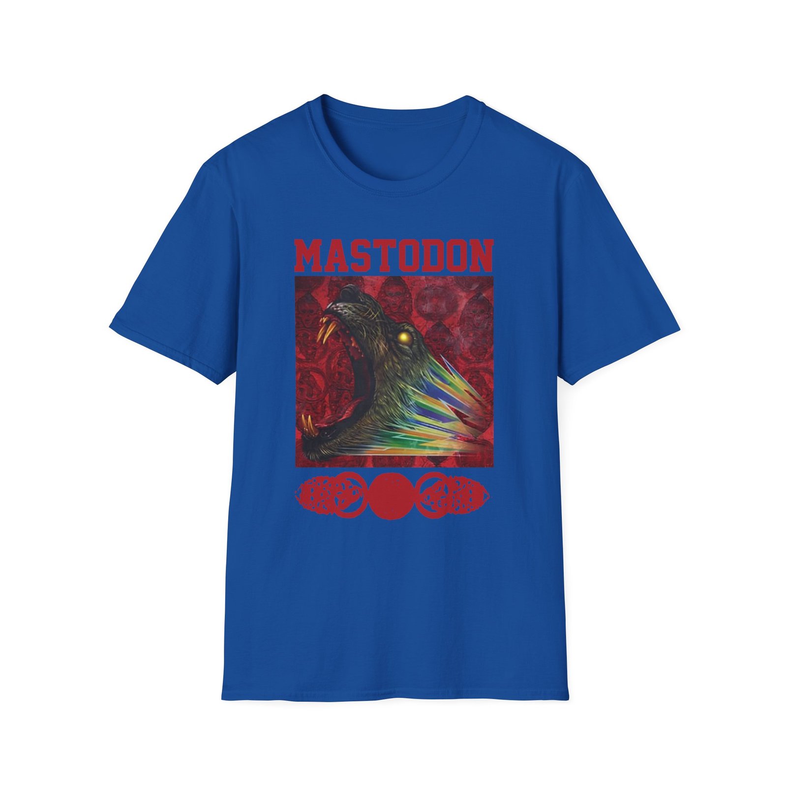 Mastodon Rainbow Lion Unisex Softstyle T-Shirt