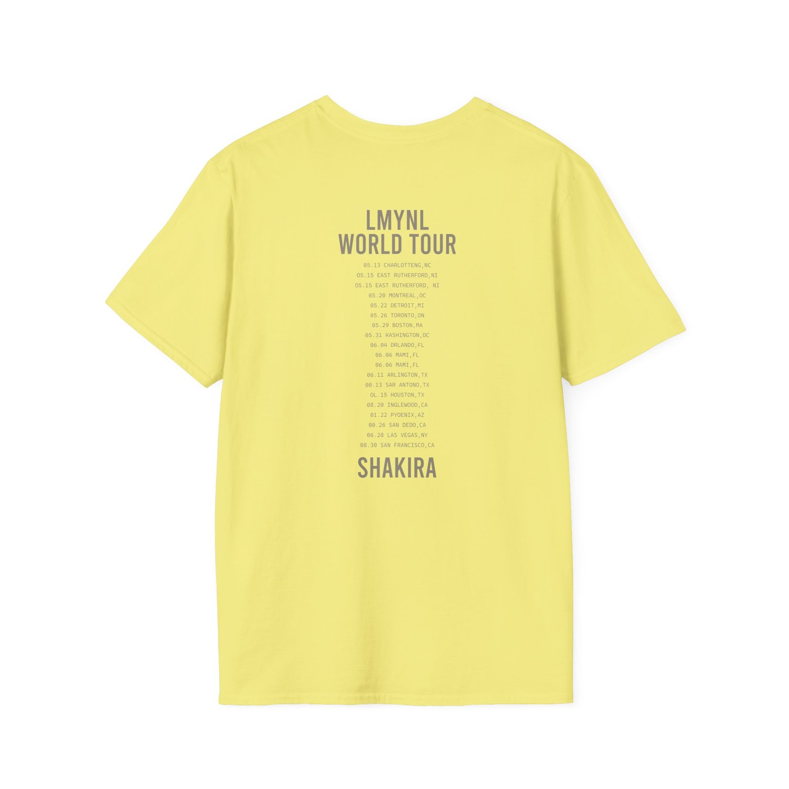 Shakira Dollar Bill Unisex Softstyle T-Shirt