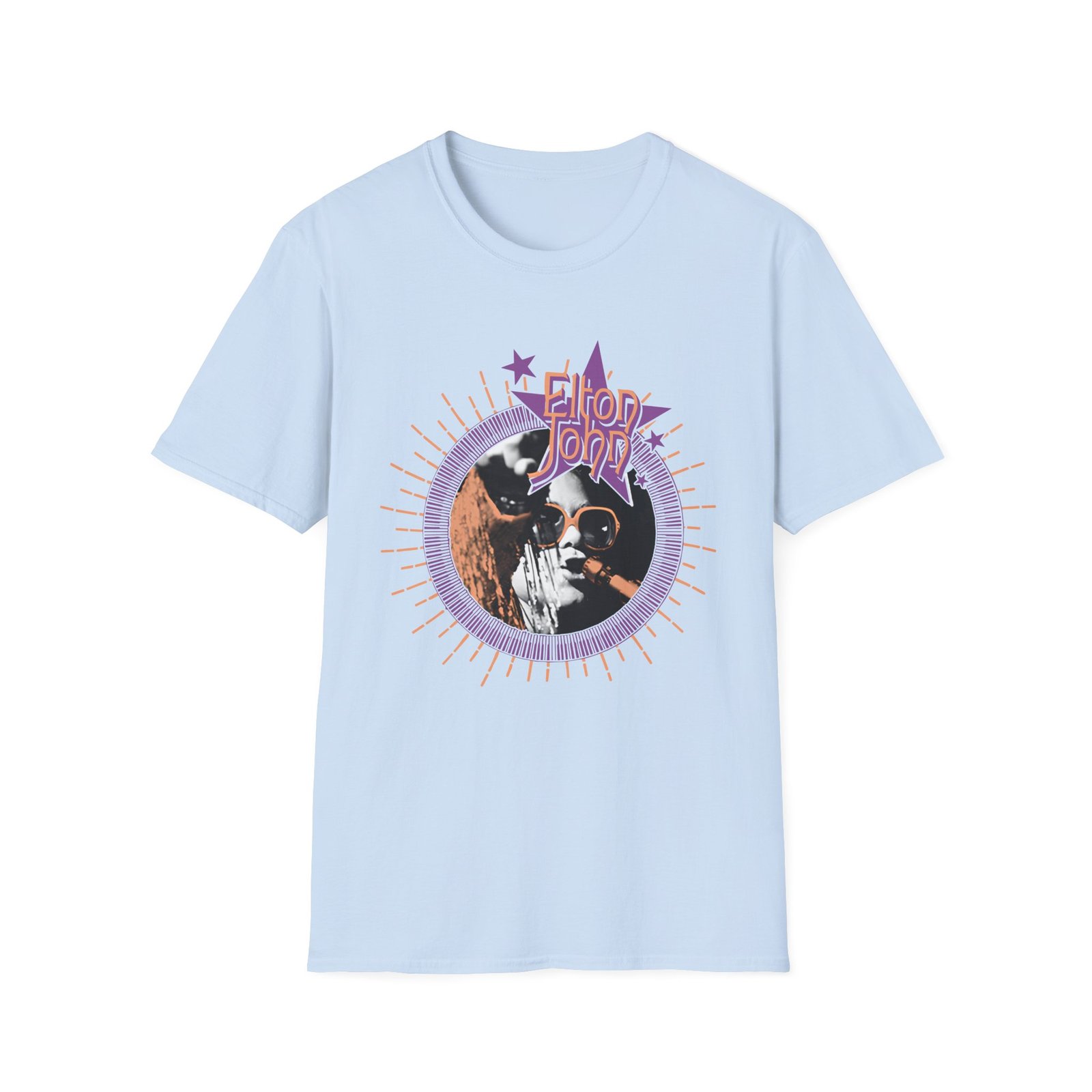 EJF GYBR Sunburst Piano Frame Photo Unisex Softstyle T-Shirt