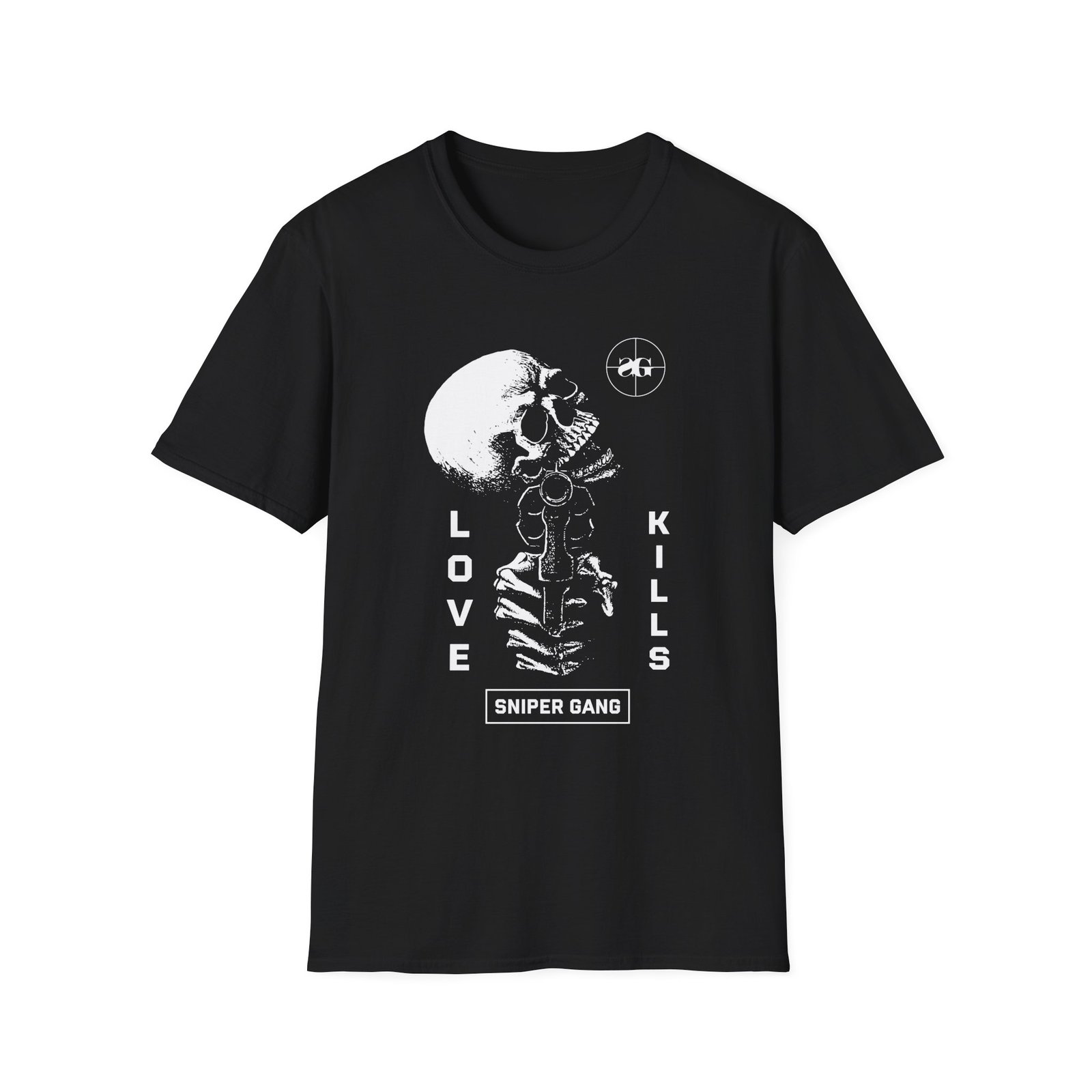Kodak Black Love Kills Unisex Softstyle Skull Graphic Tee