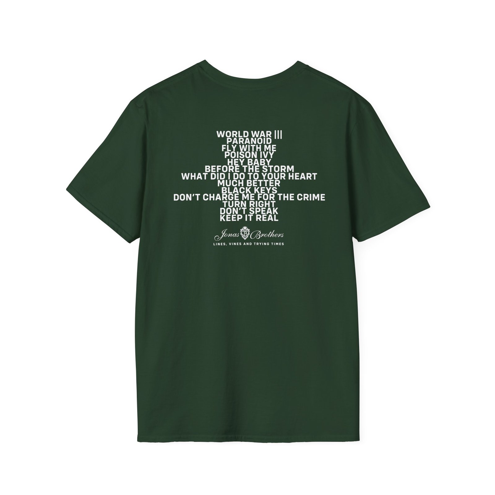 Jonas Brothers Lines Vines & Trying Times Unisex Softstyle T-Shirt