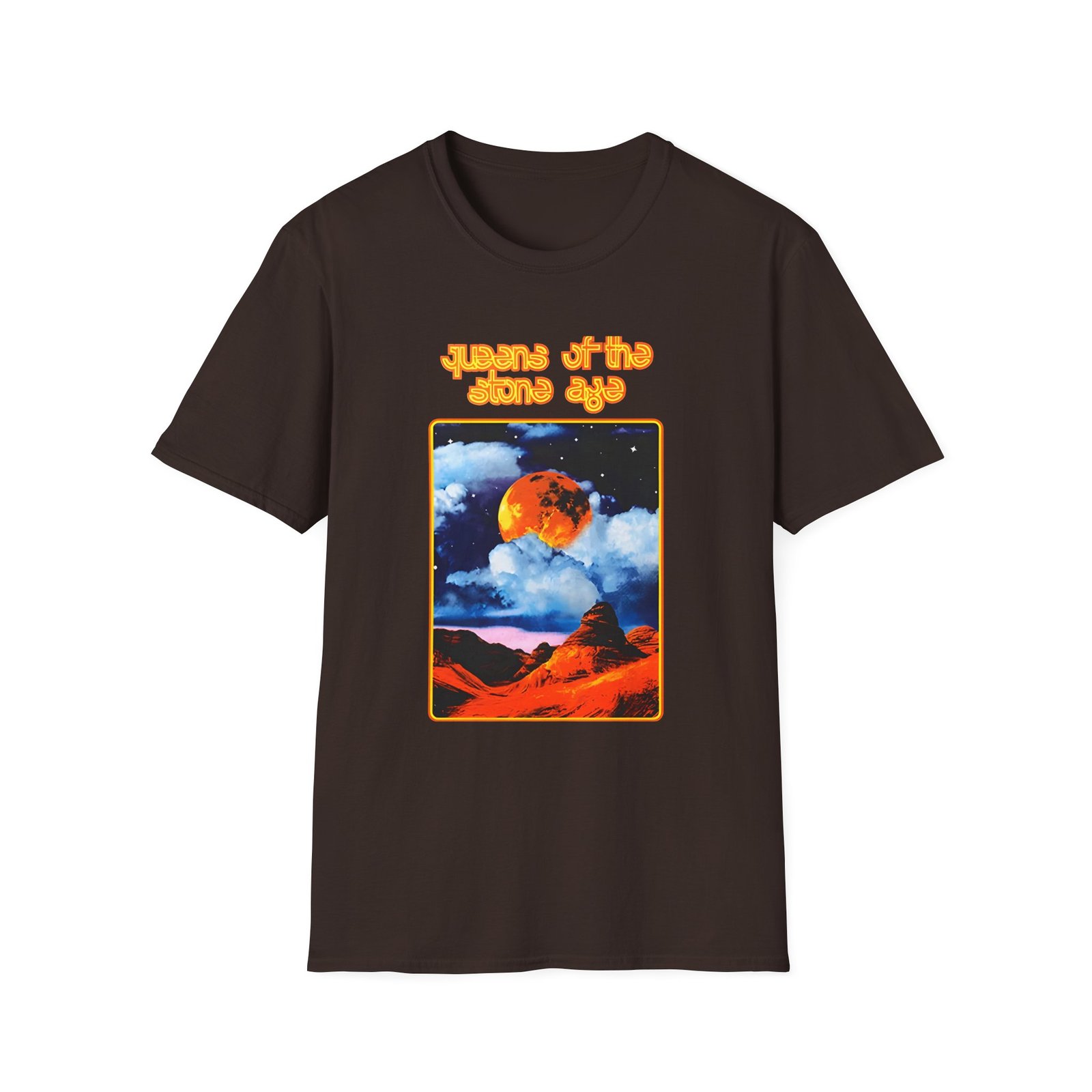 Queens of the Stone Age Moon Landscape Unisex Softstyle T-Shirt