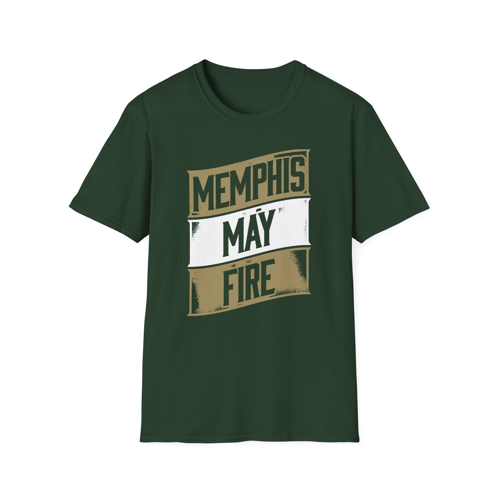 Memphis May Fire Stacked Logo Unisex Softstyle T-Shirt