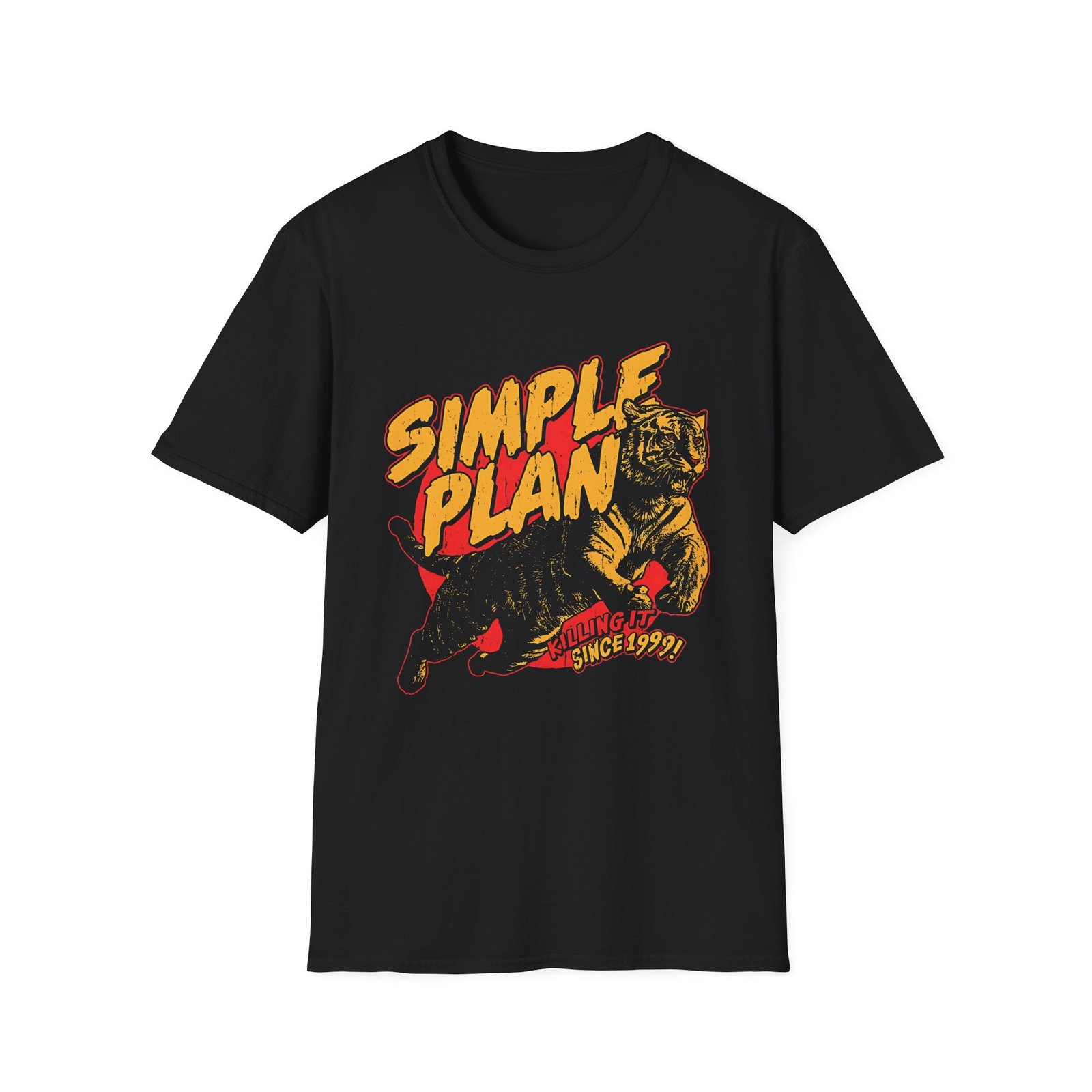 Simple Plan Tiger 1999 Unisex Softstyle T-Shirt