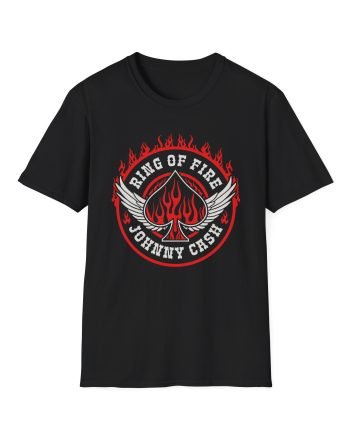 Johnny Cash Ring of Fire Unisex Softstyle T-Shirt
