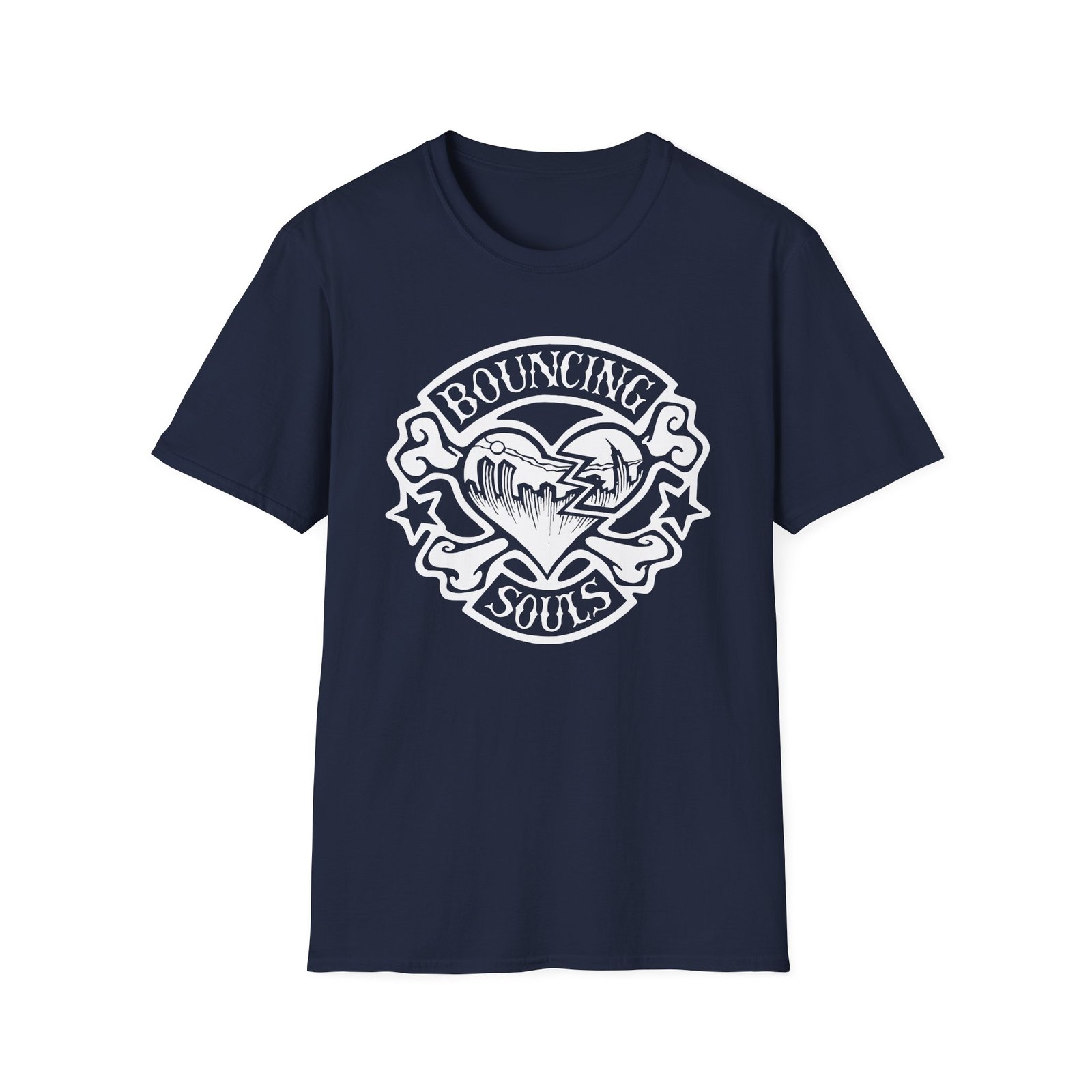 The Bouncing Souls Rocker Heart Unisex Softstyle T-Shirt