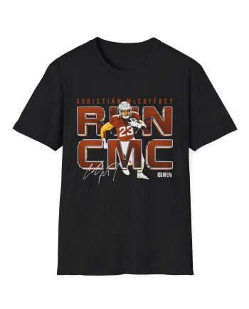 Christian Mccaffrey Run CMC Metal Unisex Softstyle T-Shirt