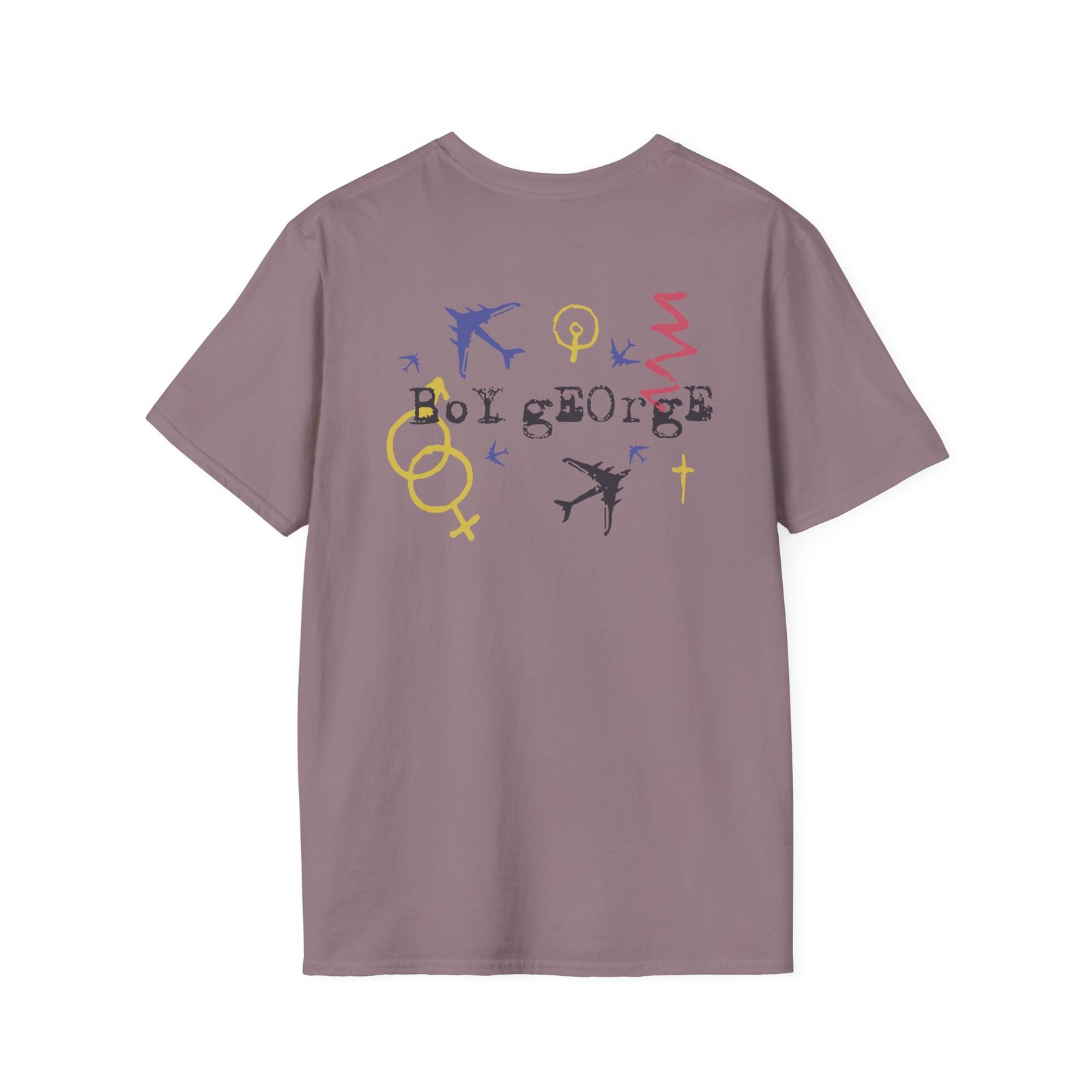 Boy George Sketchy Symbols Unisex Softstyle T-Shirt