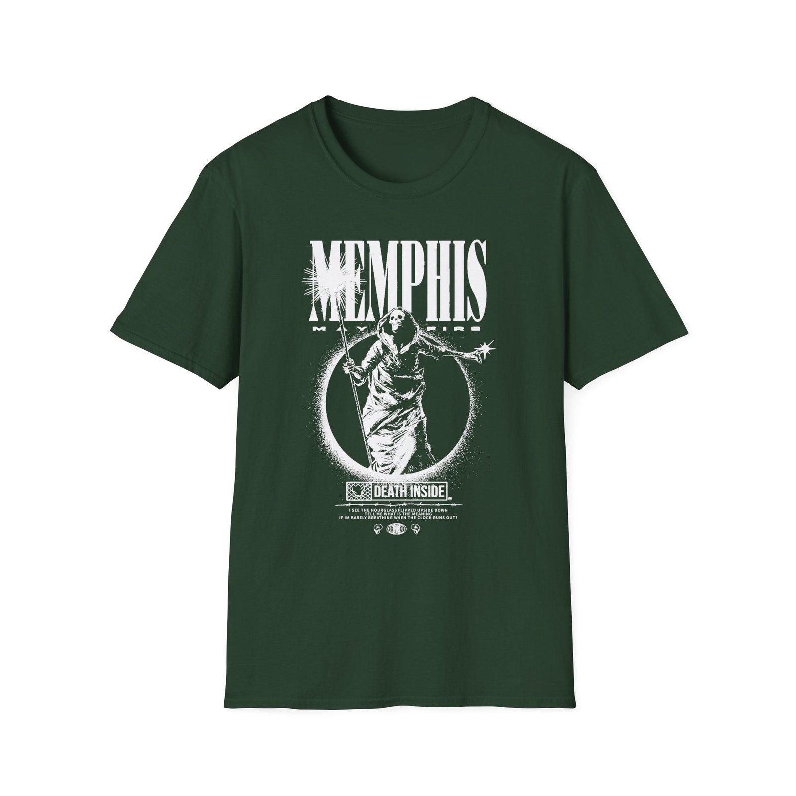 Memphis May Fire Death Staff Oxblood Unisex Softstyle T-Shirt