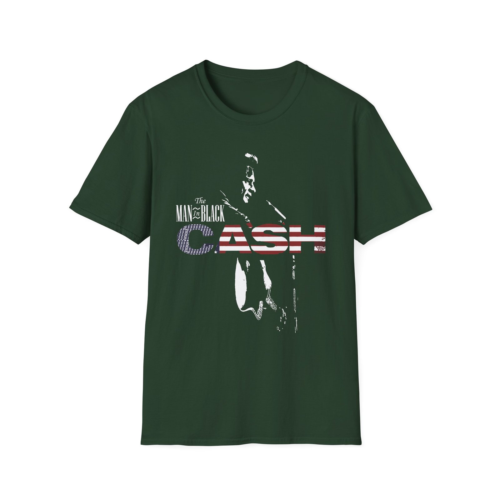 Johnny Cash the Man in Black unisex softstyle t-shirt