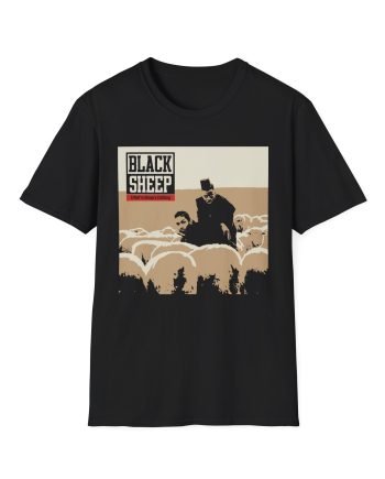 Black Sheep wolf Unisex Softstyle T-Shirt