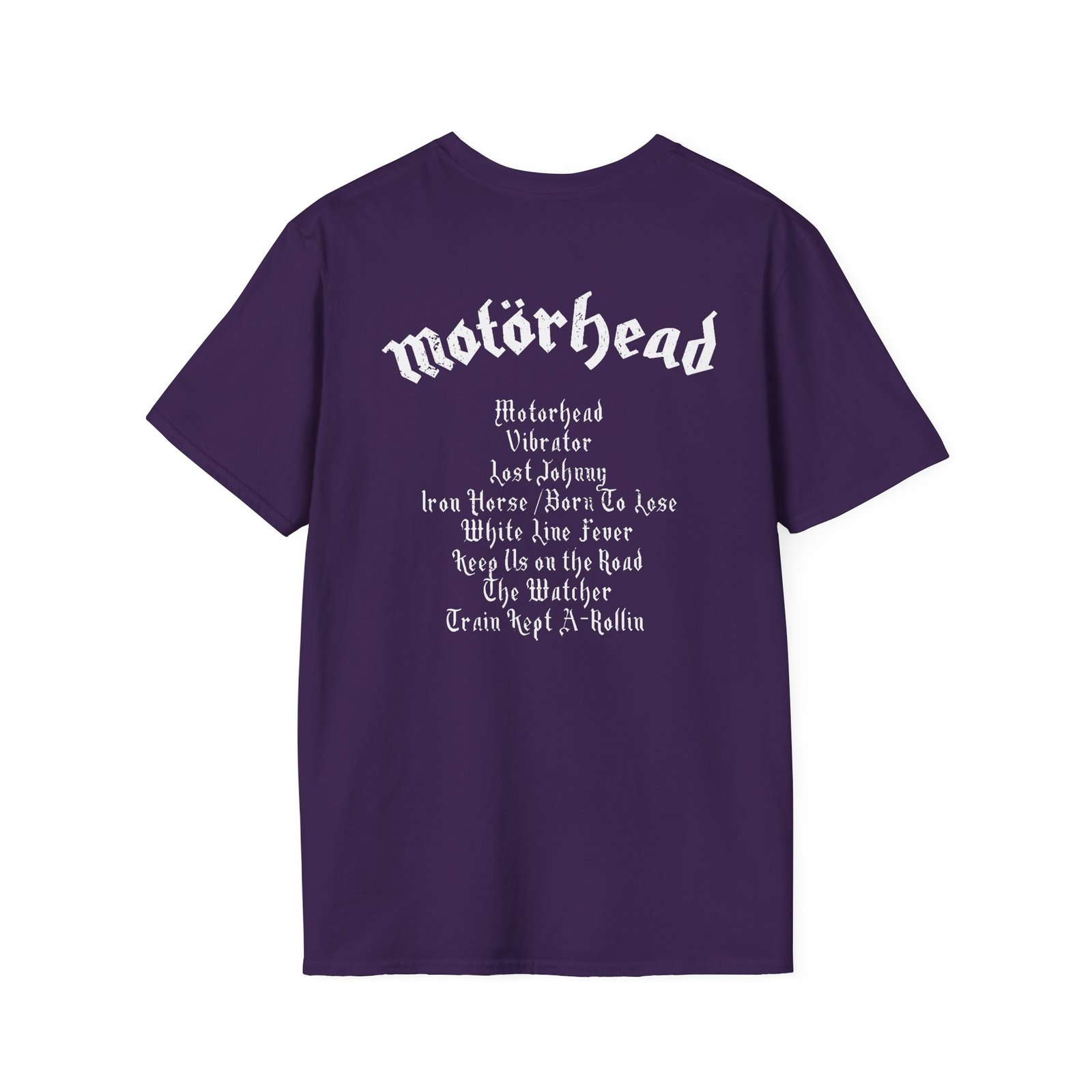 Motorhead Motörhead Tracklist Unisex Softstyle T-Shirt