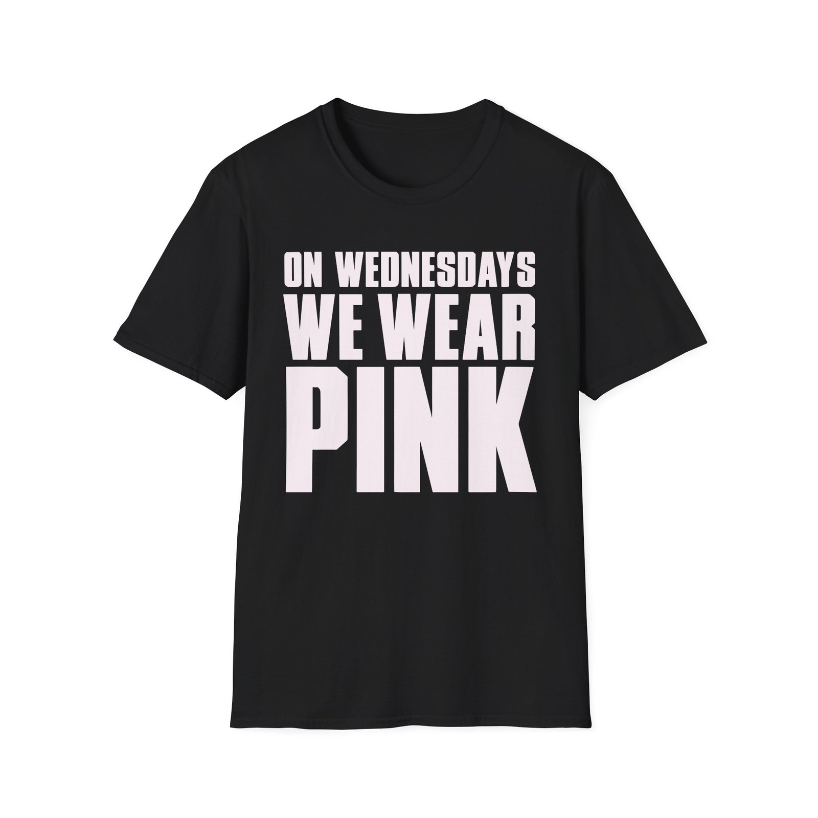 Amc Mean Girl On Wednesdays We Wear Pink Unisex Softstyle T-Shirt