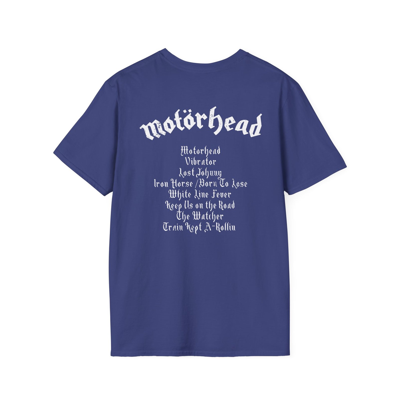 Motorhead Motörhead Tracklist Unisex Softstyle T-Shirt