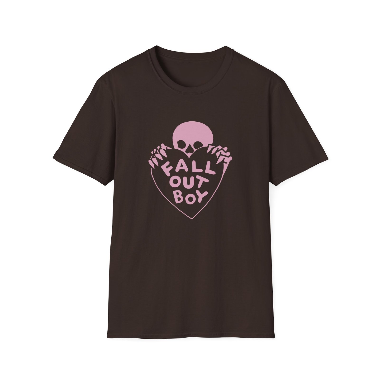 Fall Out Boy Skull Heart Unisex Softstyle T-Shirt