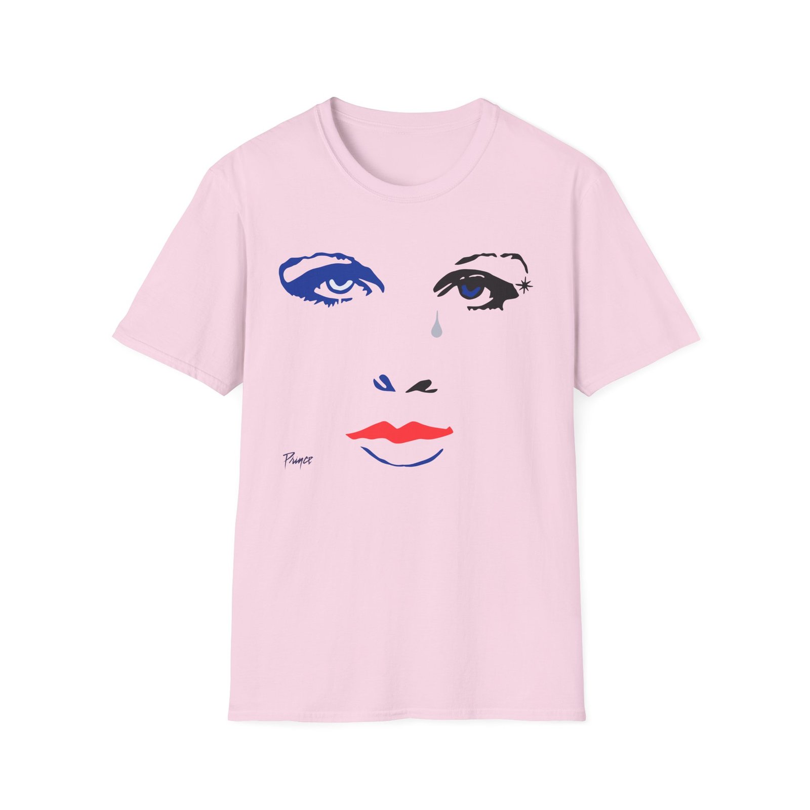 Prince Purple Rain Face Unisex Softstyle T-Shirt
