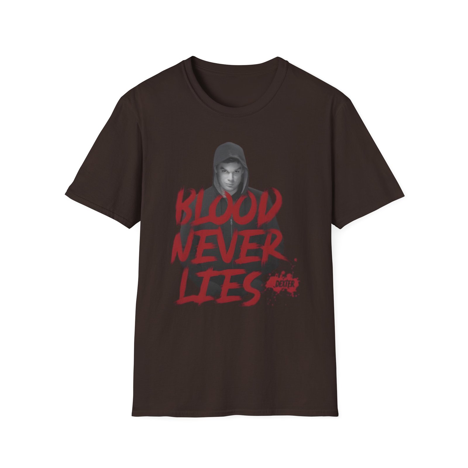 Dexter Blood Never Lies Unisex Softstyle T-Shirt