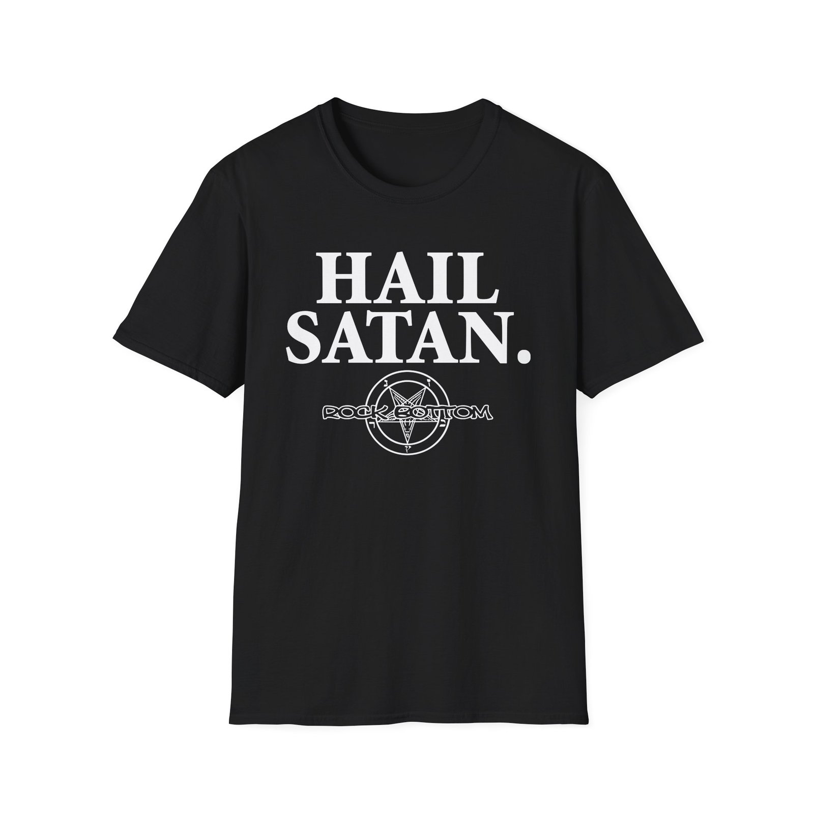 Rock Bottom Hail Satan Unisex Softstyle T-Shirt
