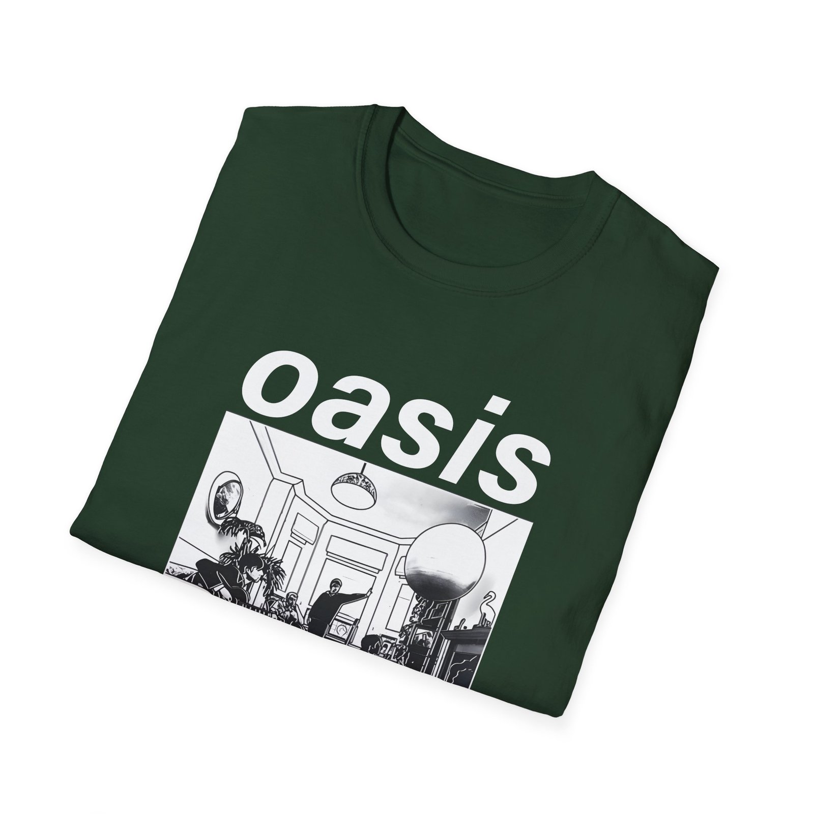 Oasis Definitely Maybe Artwork Unisex Softstyle T-Shirt