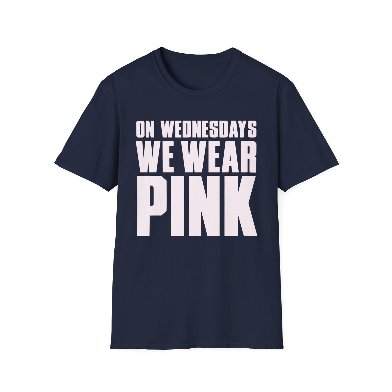 Amc Mean Girl On Wednesdays We Wear Pink Unisex Softstyle T-Shirt