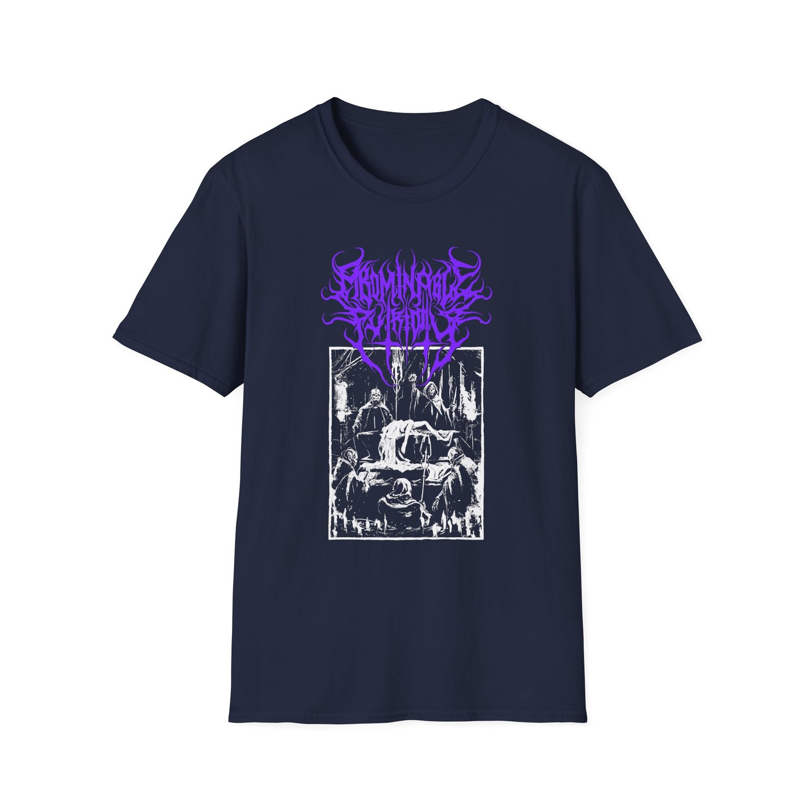 Abominable Putridity Digital Unholy Purple Logo Unisex Softstyle T-Shirt