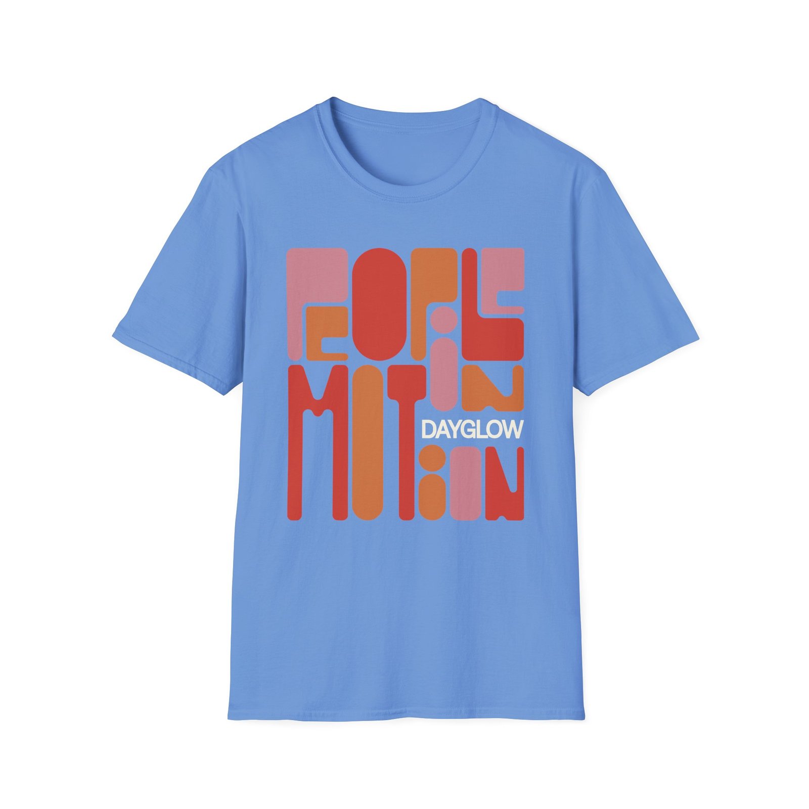 Dayglow Pop Art Motion Unisex Softstyle T-Shirt