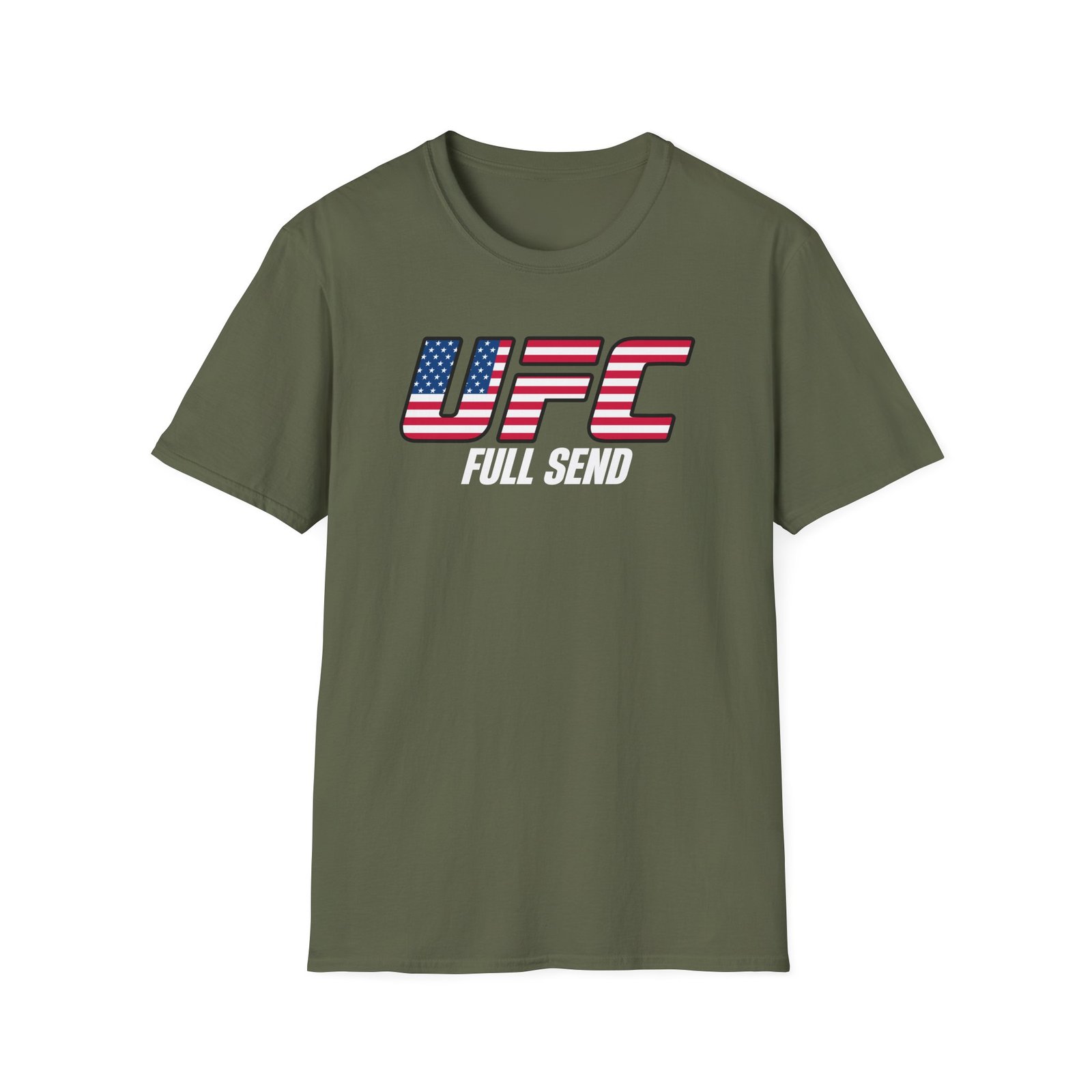 Full Send Ufc Usa Unisex Softstyle T-Shirt