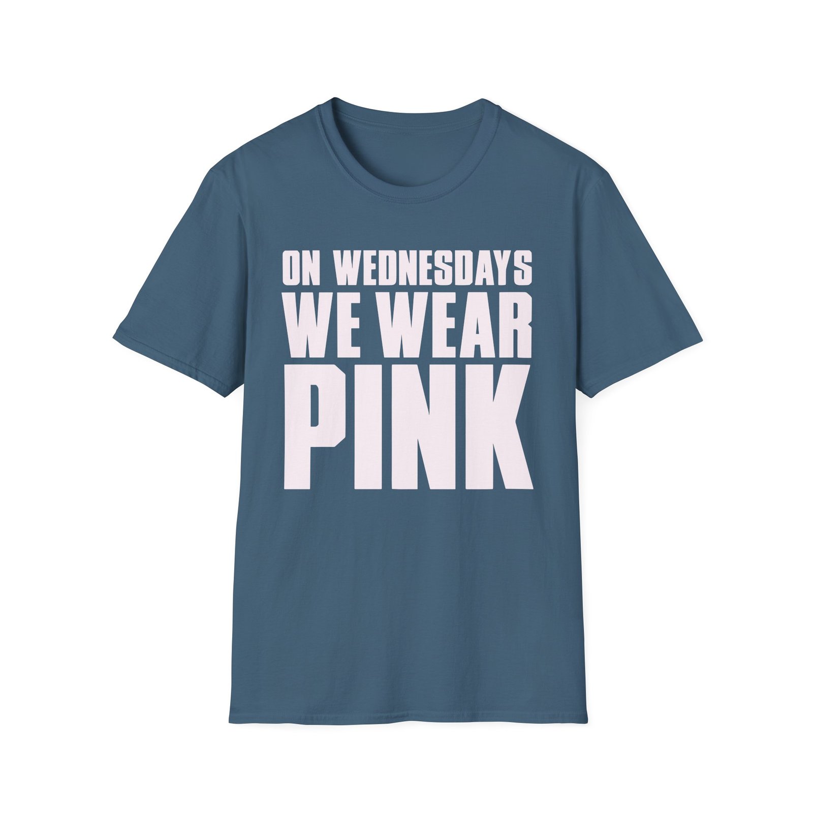 Amc Mean Girl On Wednesdays We Wear Pink Unisex Softstyle T-Shirt