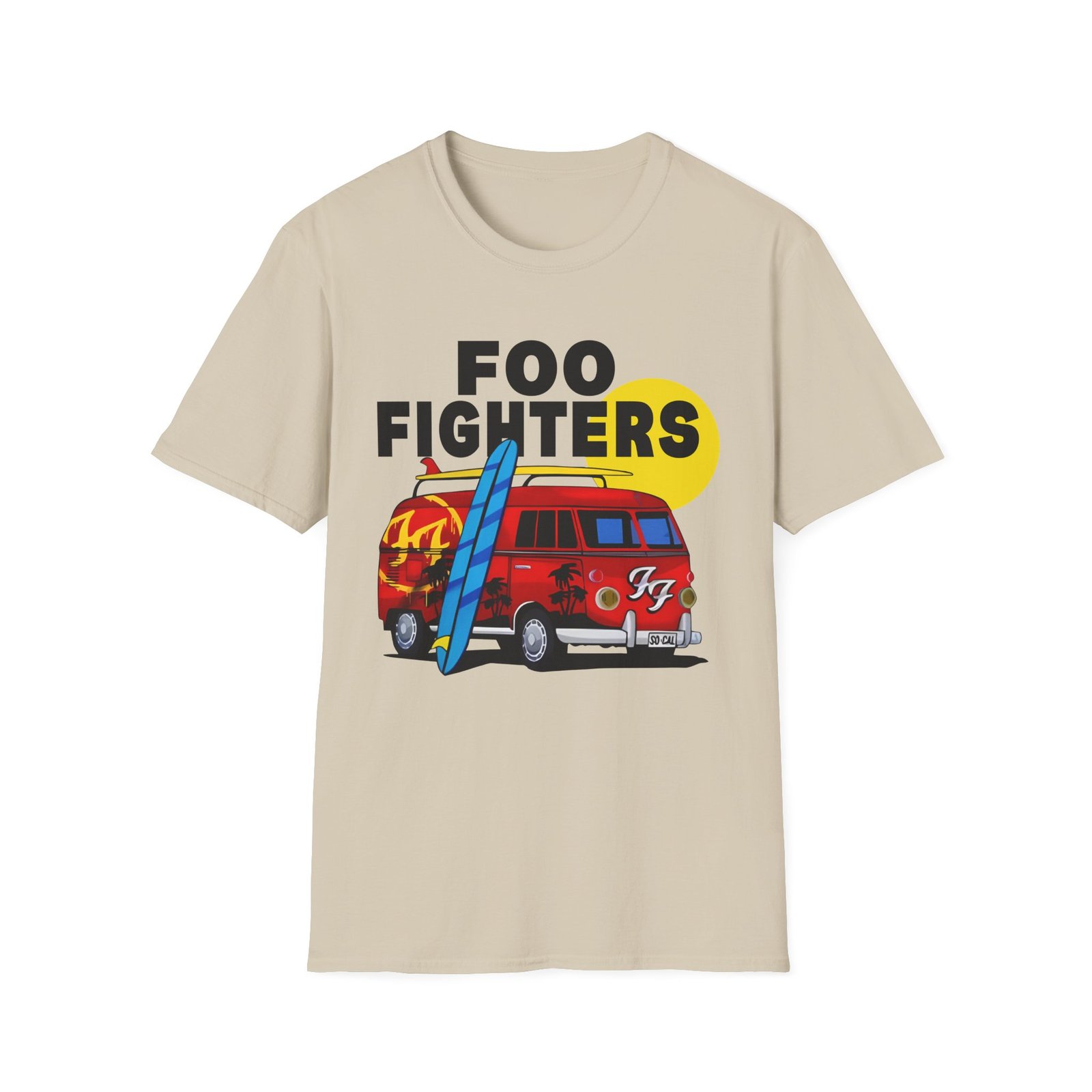 Foo Fighters Split Window Unisex Softstyle T-Shirt