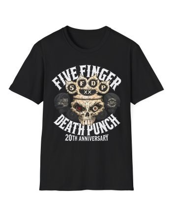 Five Finger Death Punch 20th Anniversary Knucklehead Unisex Softstyle T-Shirt