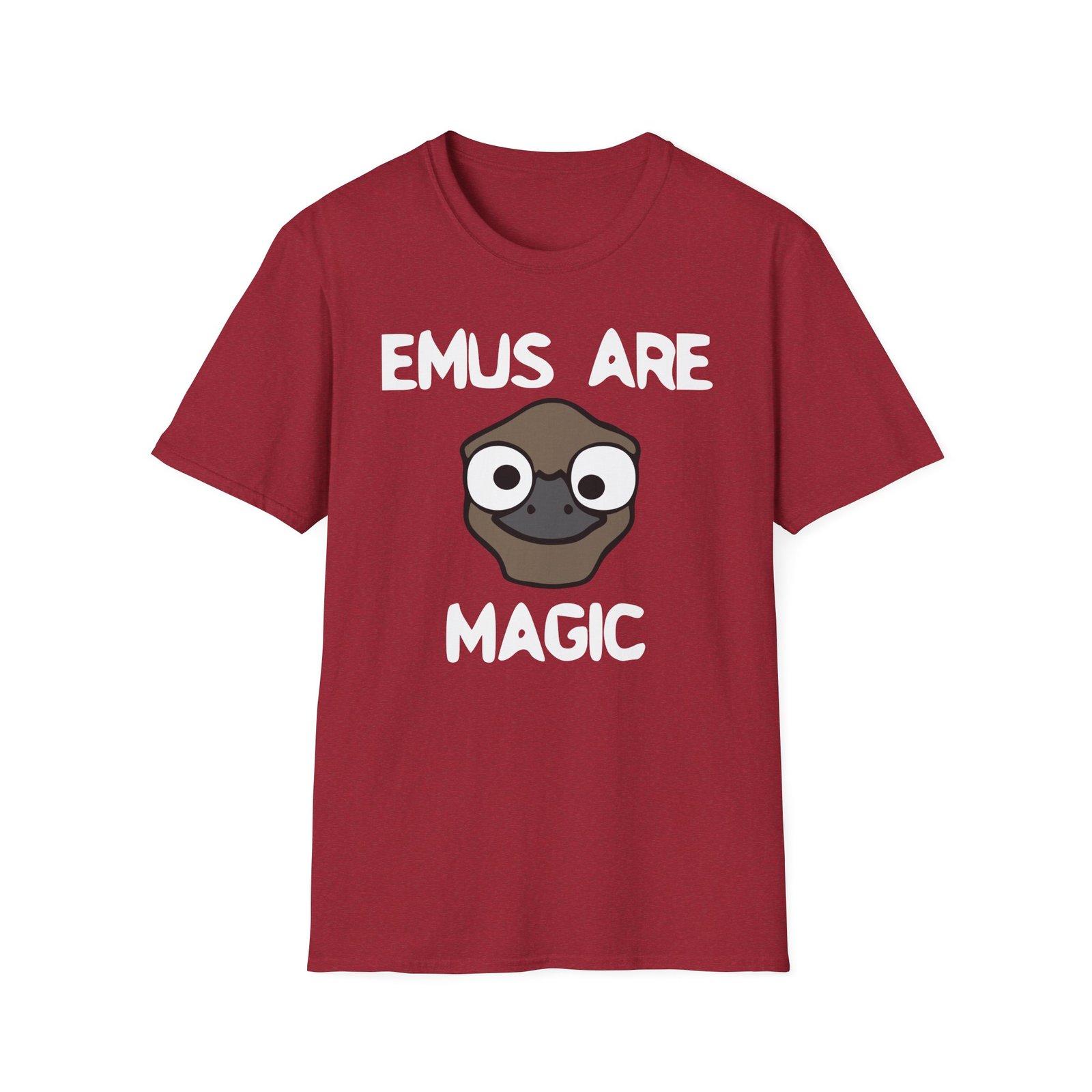 Oversimplified Emus Are Magic Unisex Softstyle T-Shirt