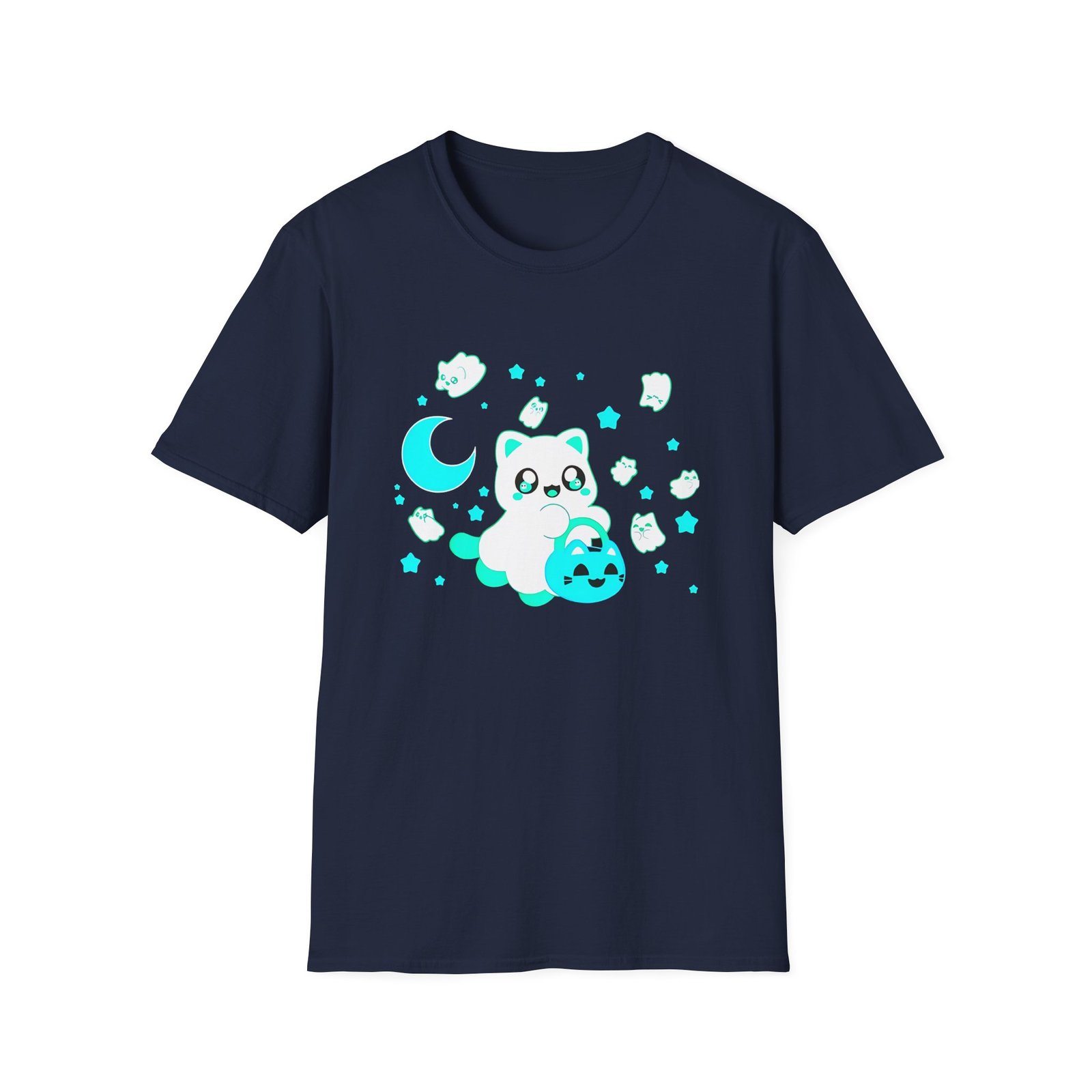 Aphmau Ghost Cat Unisex Softstyle T-Shirt