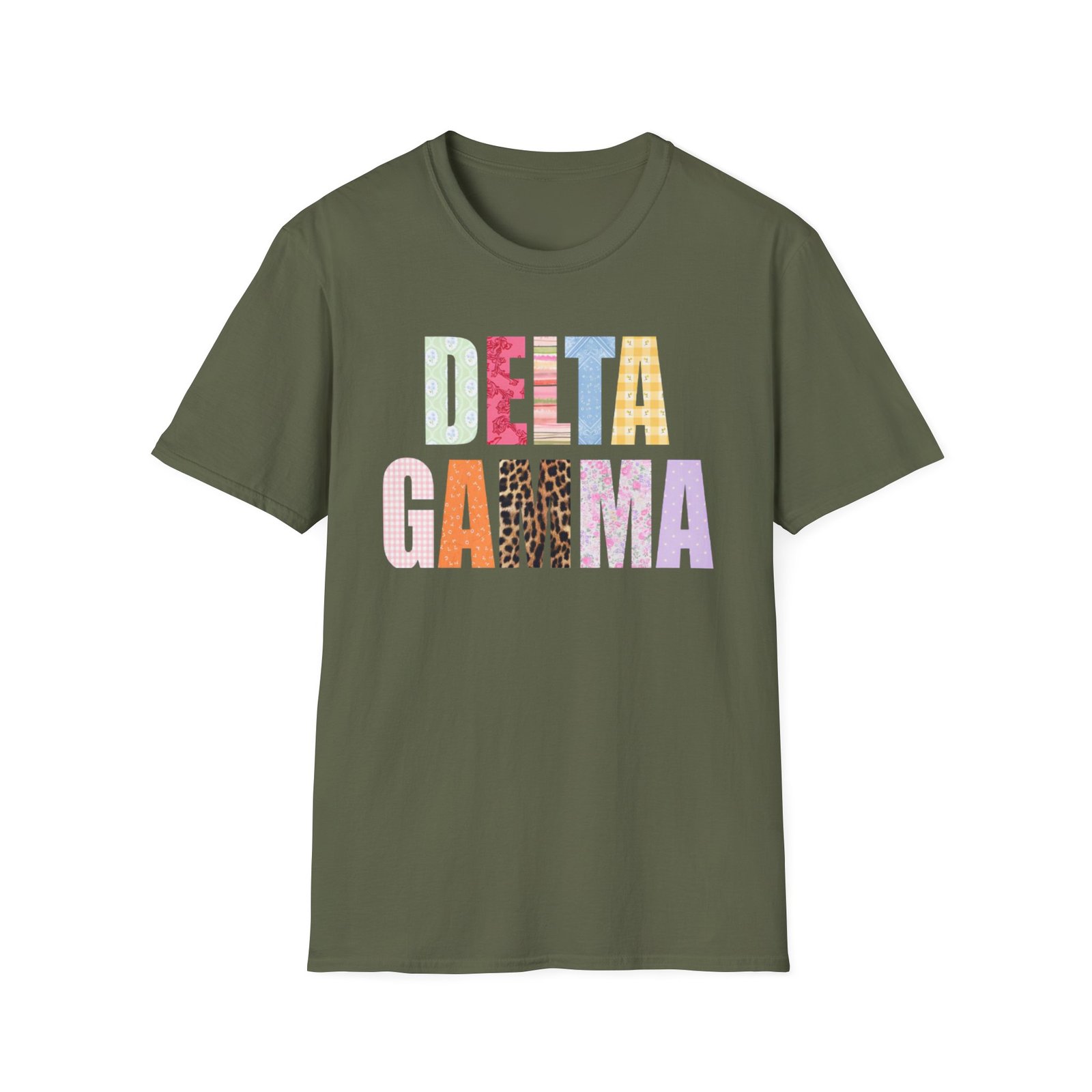Delta Gamma Scrapbook Sorority Unisex Softstyle T-Shirt