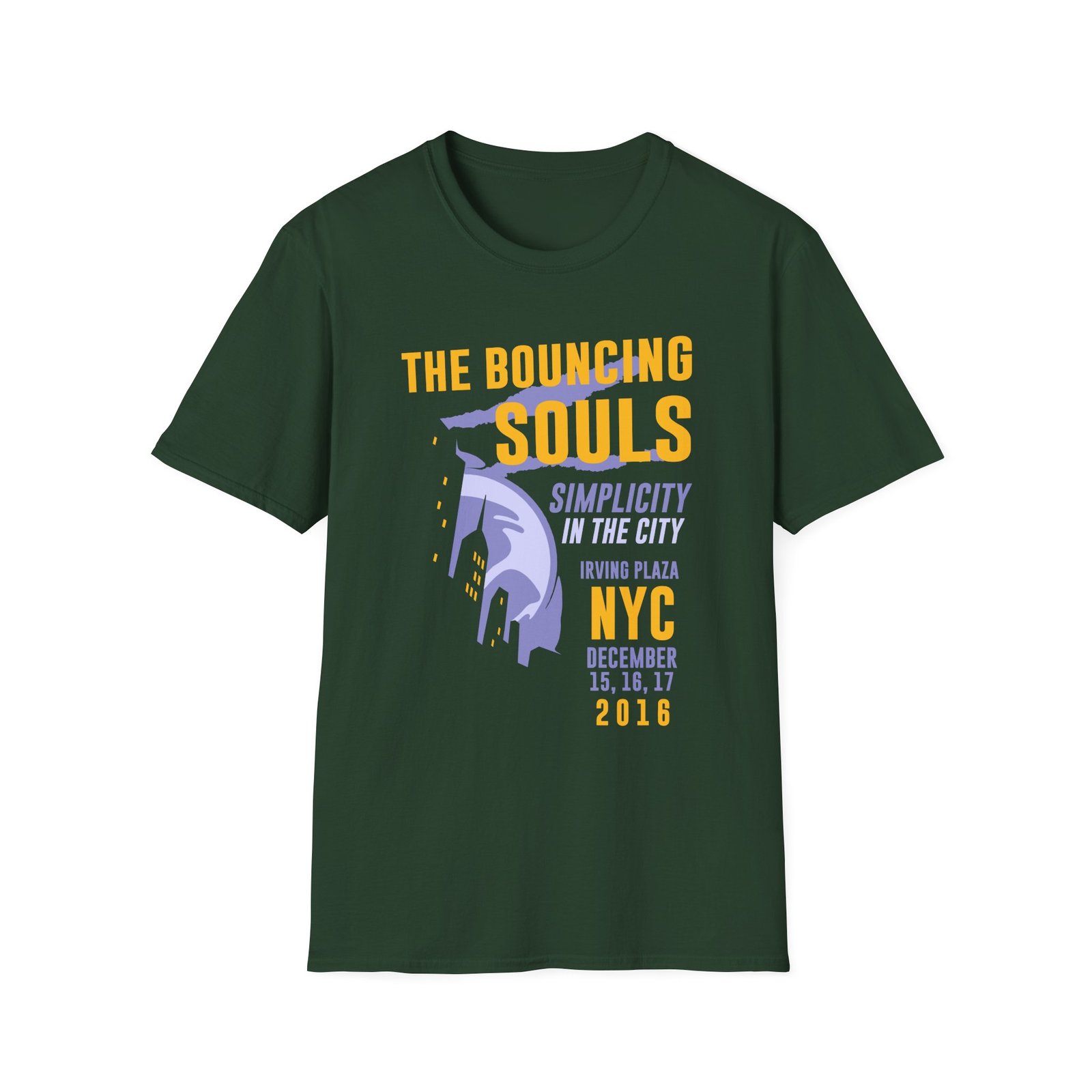 The Bouncing Souls Simplicity in the City Unisex Softstyle T-Shirt