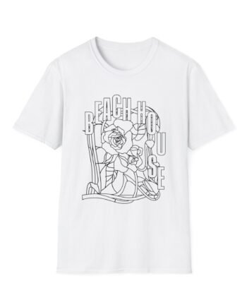 Beach House Rose Stained Glass Unisex Softstyle T-Shirt